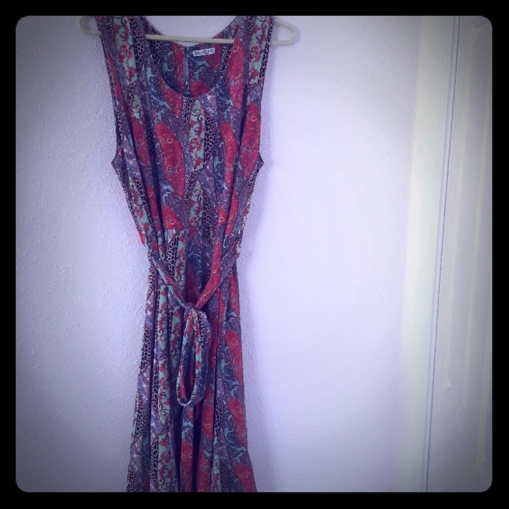 Knit sleeveless belted dress from Brazil